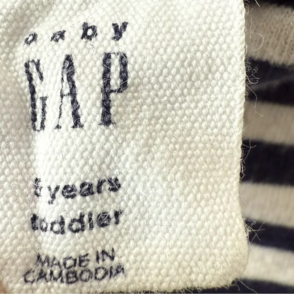 GAP Pink Blue polkadot striped Toddler Dress 2 piece Bundle size 5